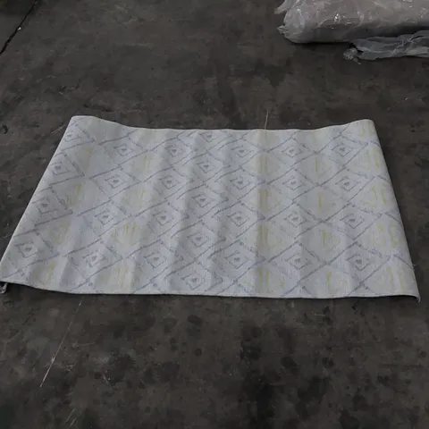 LAMAVOLA LINE RUG YELLOW/GREY // SIZE: 80 X 150cm