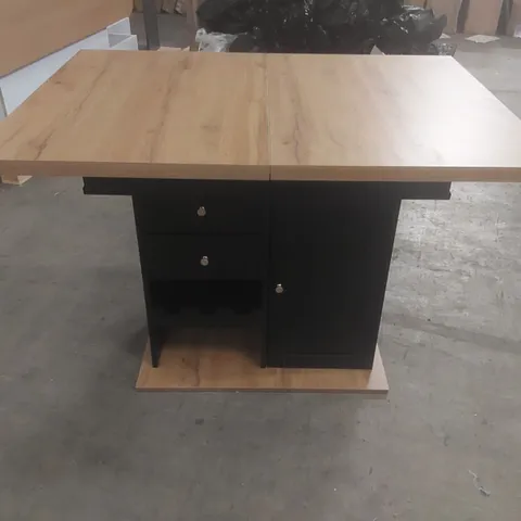 GERMAN-ENGINEERED EXTENDABLE DINING TABLE - DUAL-LEAF DESIGN WITH HIDDEN STORAGE