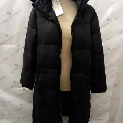 FIRETRAP BLACK LONGLINE BAFFLE JACKET - 12