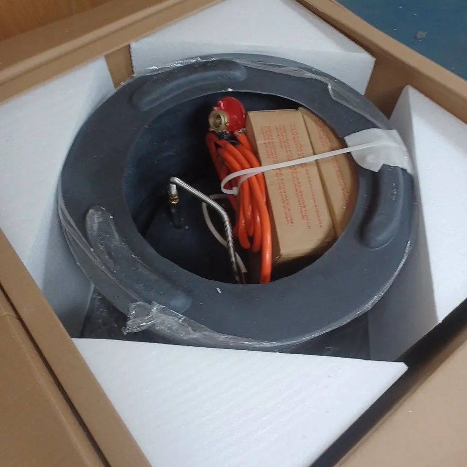 INNOVATORS OUTDOOR ROUND GREY GAS FIREPIT - COLLECTION ONLY