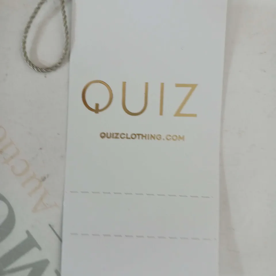 QUIZ EVENING BAG GOLD SHIMMER