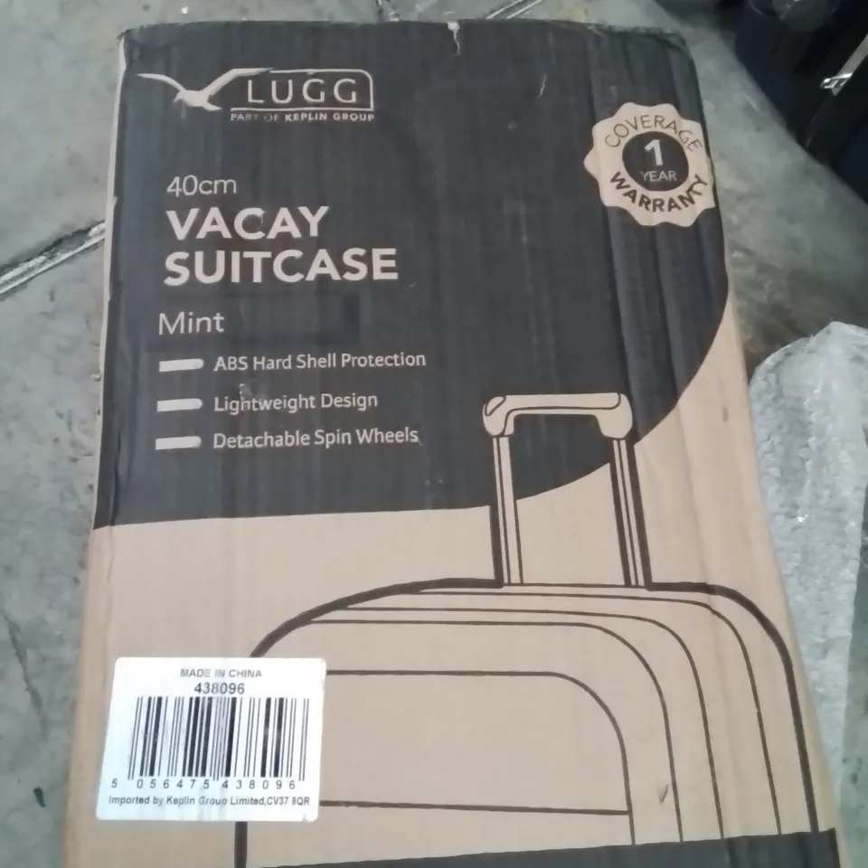 BOXED LUGG 40CM VACAY SUITCASE MINT
