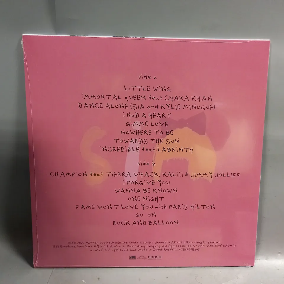 SIA REASONABLE WOMAN ORANGE VINYL