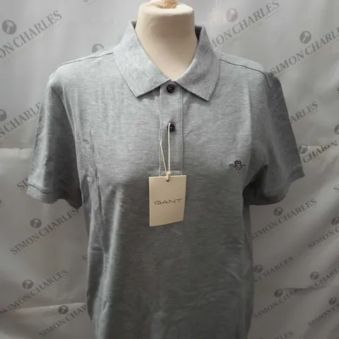 MENS GANT SLIM SHEILD POLO SHIRT SIZE L