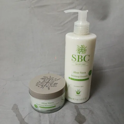 SBC ALOE VERA SOOTHING CLEANSER & MOISTURE CREAM DUO