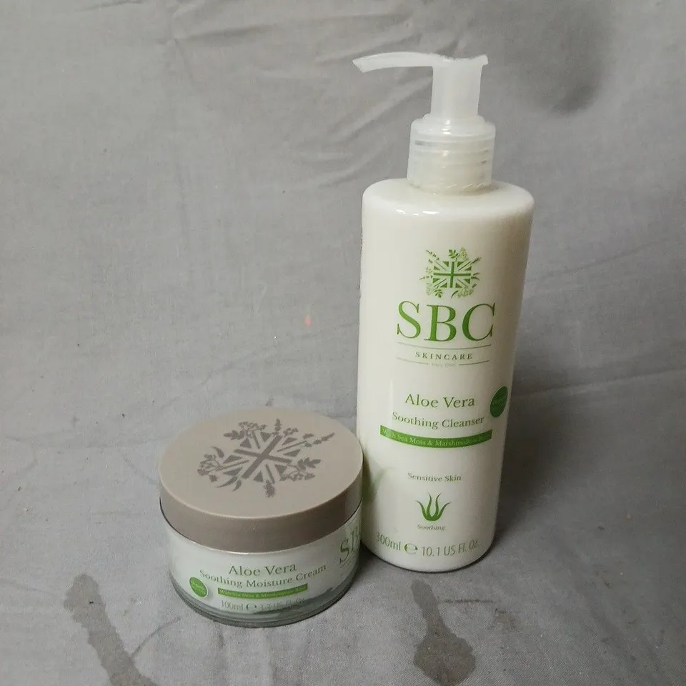 SBC ALOE VERA SOOTHING CLEANSER & MOISTURE CREAM DUO
