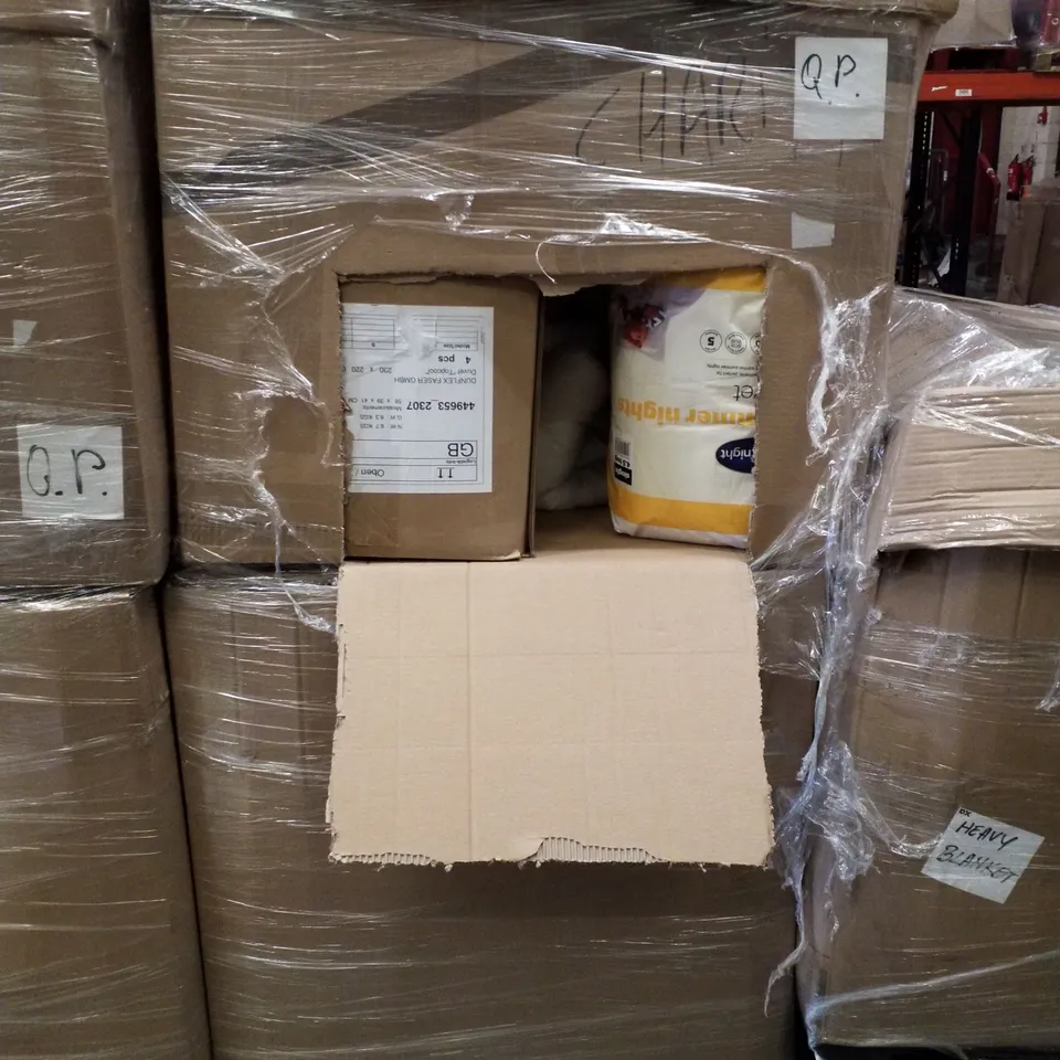 PALLET OF 2 BOXES CONTAINING ASSORTED BEDDING