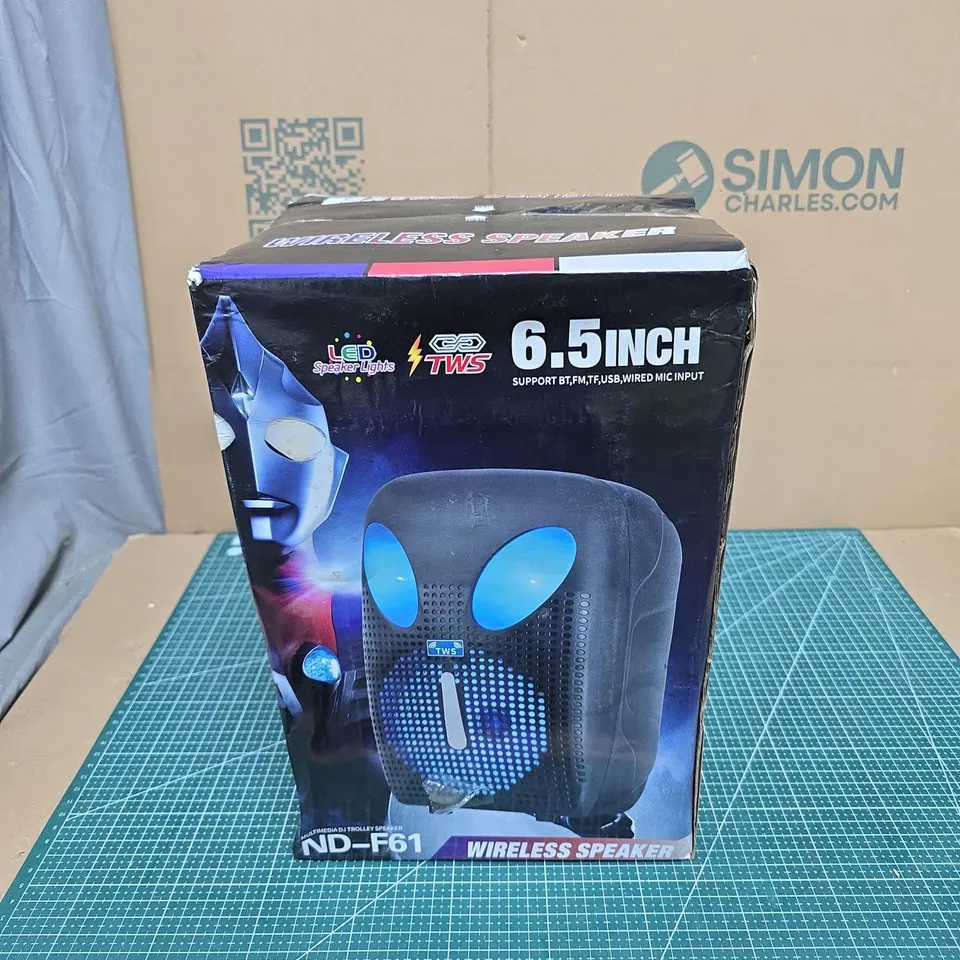 ND-F61 WIRELESS SPEAKER – 6.5 INCH PORTABLE BLUETOOTH SPEAKER