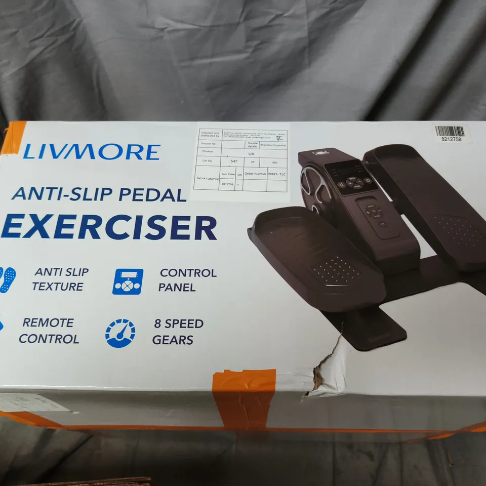 LIVMORE ANTI-SLIP PEDAL EXERCISER – BOXED