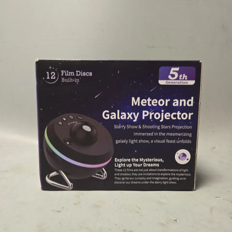 BOXED FILM DISCS METEOR AND GALAXY PROJECTOR 
