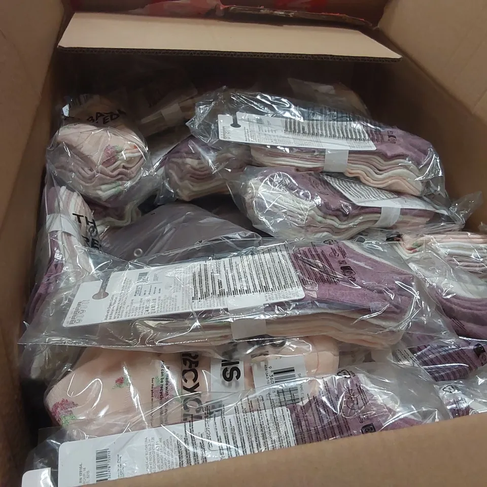 PALLET CONTAINING A LARGE QUANTITY OF BRAND NEW PRODUCTS INCLUDING: ASSORTED CLOTHING, OVERSIZED TOTES, JUMPERS, TROUSERS, SOCKS ECT