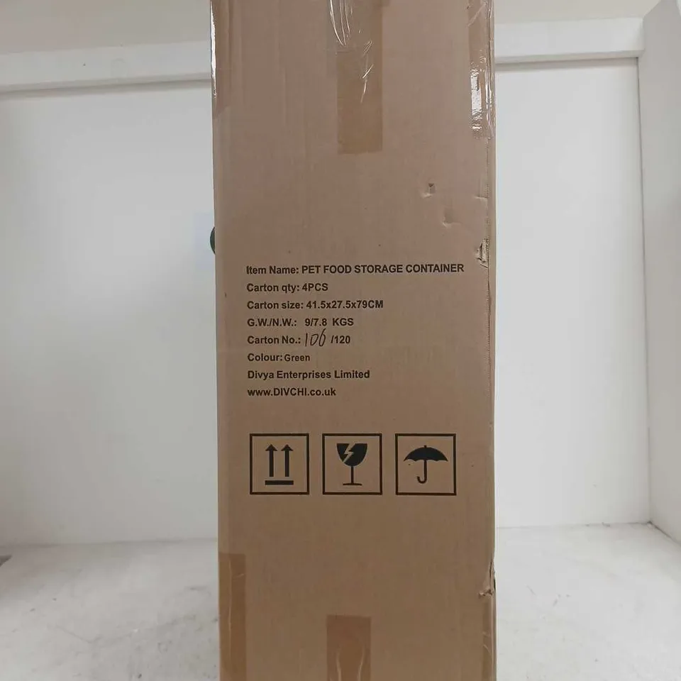 DIV CHI PET FOOD STORAGE CONTAINER 4 PIECES BOXED
