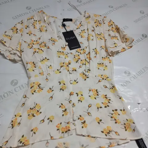 DUSK ROSE BUD FLORAL SHIRT SIZE 6
