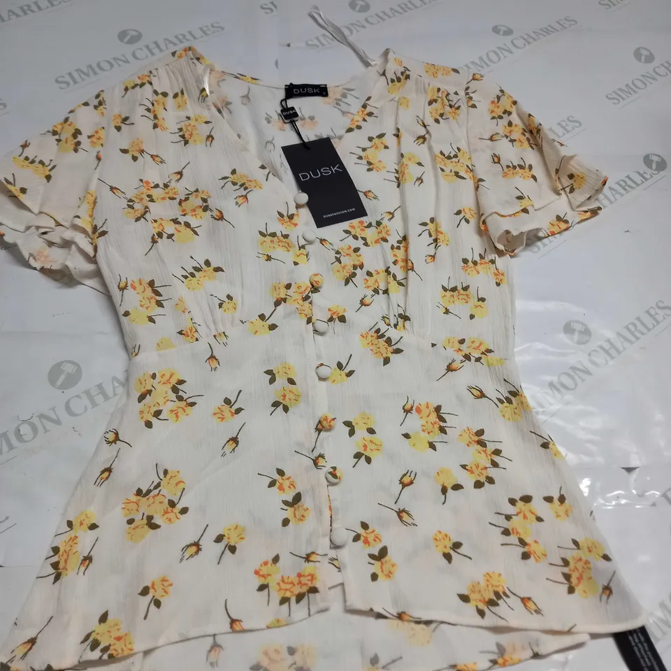 DUSK ROSE BUD FLORAL SHIRT SIZE 6