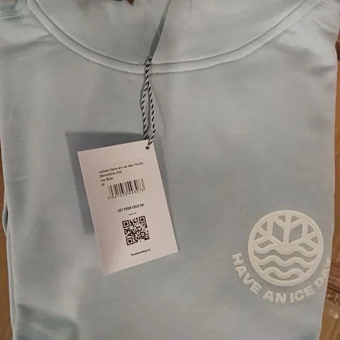 BOX OF BRASS MONKEY HOODIES - ICE BLUE SIZE M APPROXIMATELY 12