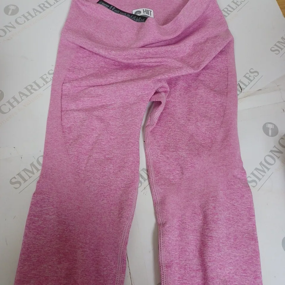 HIIT PINK GYM PANTS - UK SIZE 8-10