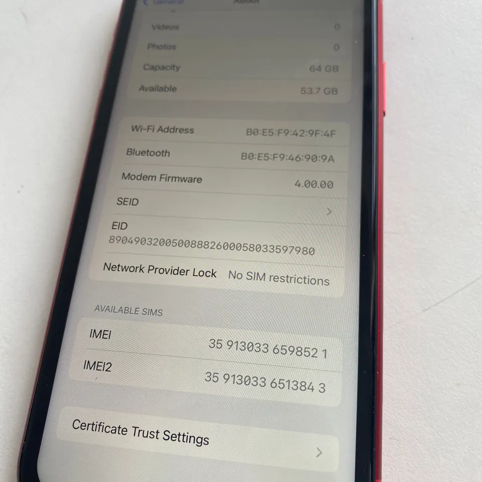 APPLE IPHONE 11 PRODUCT RED MOBILE PHONE 