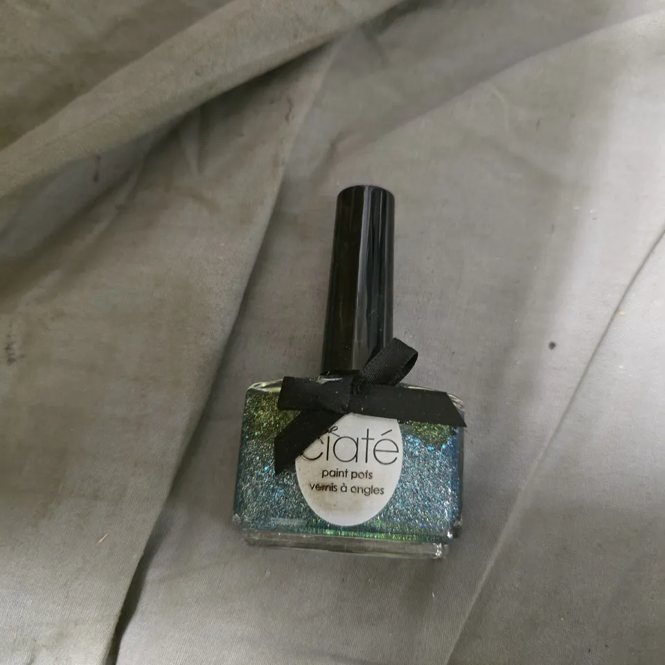 CIATE LONDON NAIL POLISH – ROLLER COASTER GLITTER BLUE, 0.46 FL OZ (13.5 ML) – 6-PACK