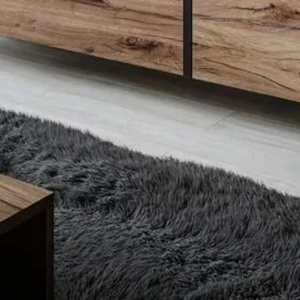 SET OF 4 BLACK FEET FOR GEORGE OLIVER DOLEZAL TV STAND (1 BOX)