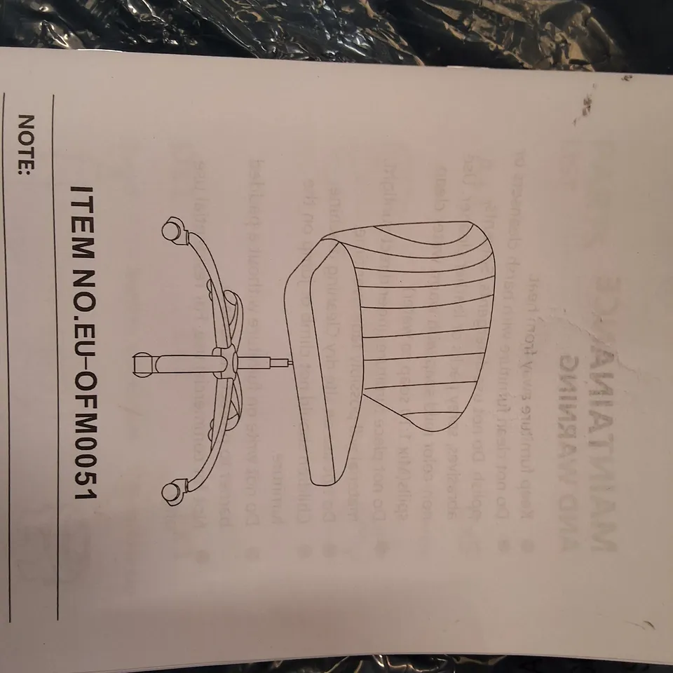 TEAL FABRIC WHEELED OFFICE CHAIR 