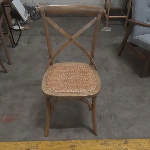 DESIGNER SOLID WOOD FRENCH CROSS BACK DINING CHAIR