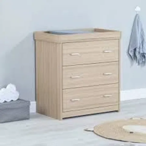 BOXED BABYMORE LUNO/VENI CHEST CHANGER - OAK (2 BOXES)