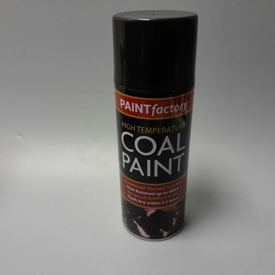 APPROXIMATELY 12 PAINTFACTORY HIGH TEMPERATURE COAL PAINT (12 x400ml)