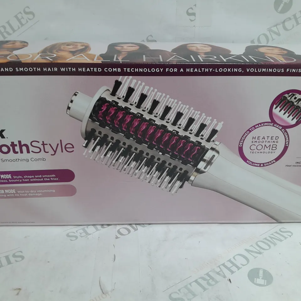 BOXED SHARK SMOOTHSTYLE HOT BRUSH & SMOOTHING COMB