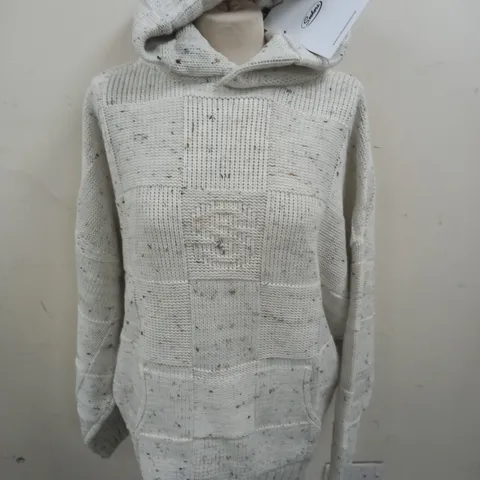 SISTER SEEKERS COMMUNION CHECK KNIT HOODIES - XL