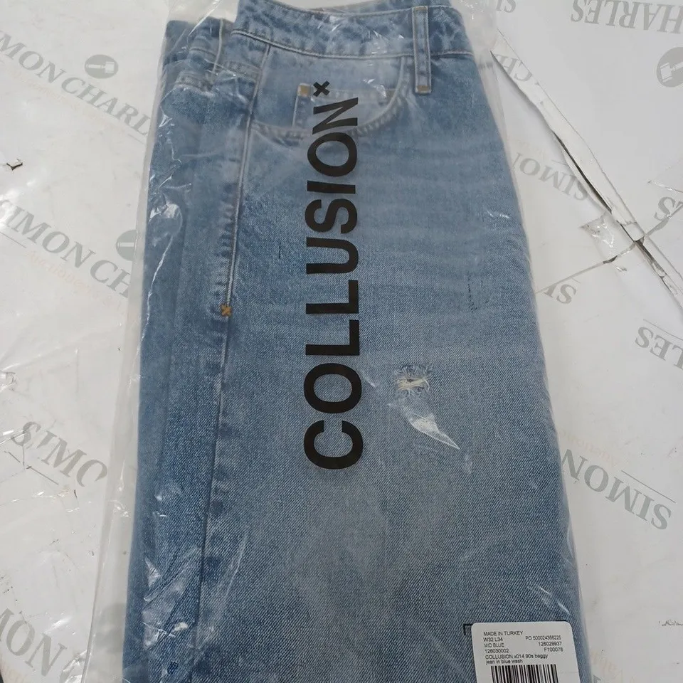 COLLUSION BAGGY JEANS SIZE 14