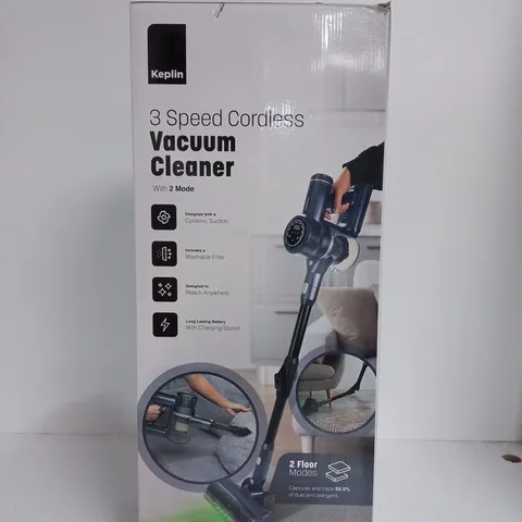 BOXED KEPLIN 3-SPEED CORDLESS VACUUM CLEANER