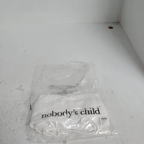 NOBODY'S CHILD JERSEY EMBROIDERY WAISTCOAT β WHITE, UK 8 (EU 36, US 4)