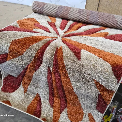 TRISHELLEFLATWEAVE TERRACOTTA/ BEIGE RUG 80 × 150