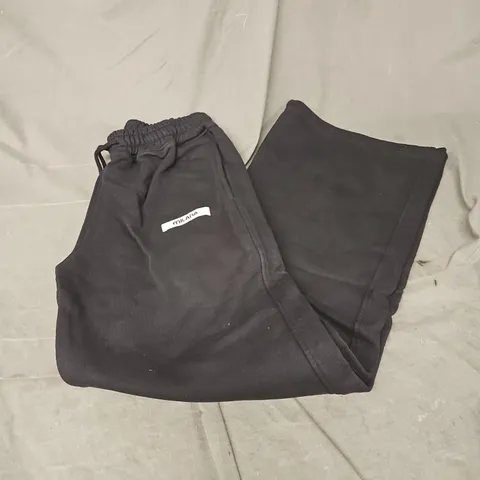 MILANA STUDIOS CORE WIDE SWEATPANTS IN BLACK SIZE S