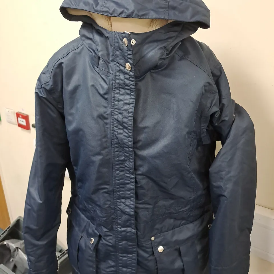 REGATTA GREAT OUTDOORS BLUE HOODIED COAT SIZE 18