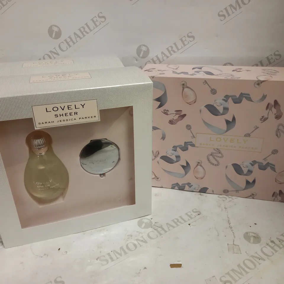 LOT OF 3 ASSORTED SARAH JESSICA PARKER LOVELY EAU DE PARFUM GIFT SETS	
