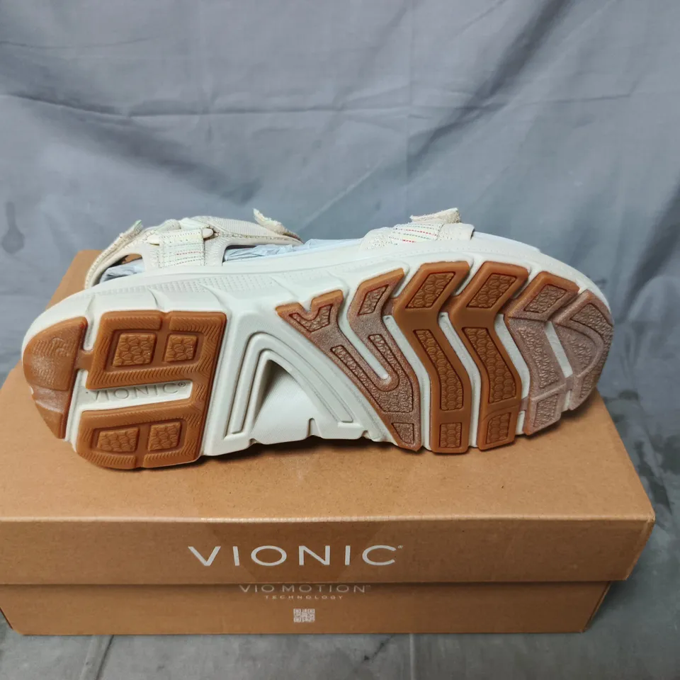 VIONIC SANDALS – BEIGE STRAPPY SANDALS UK SIZE 6