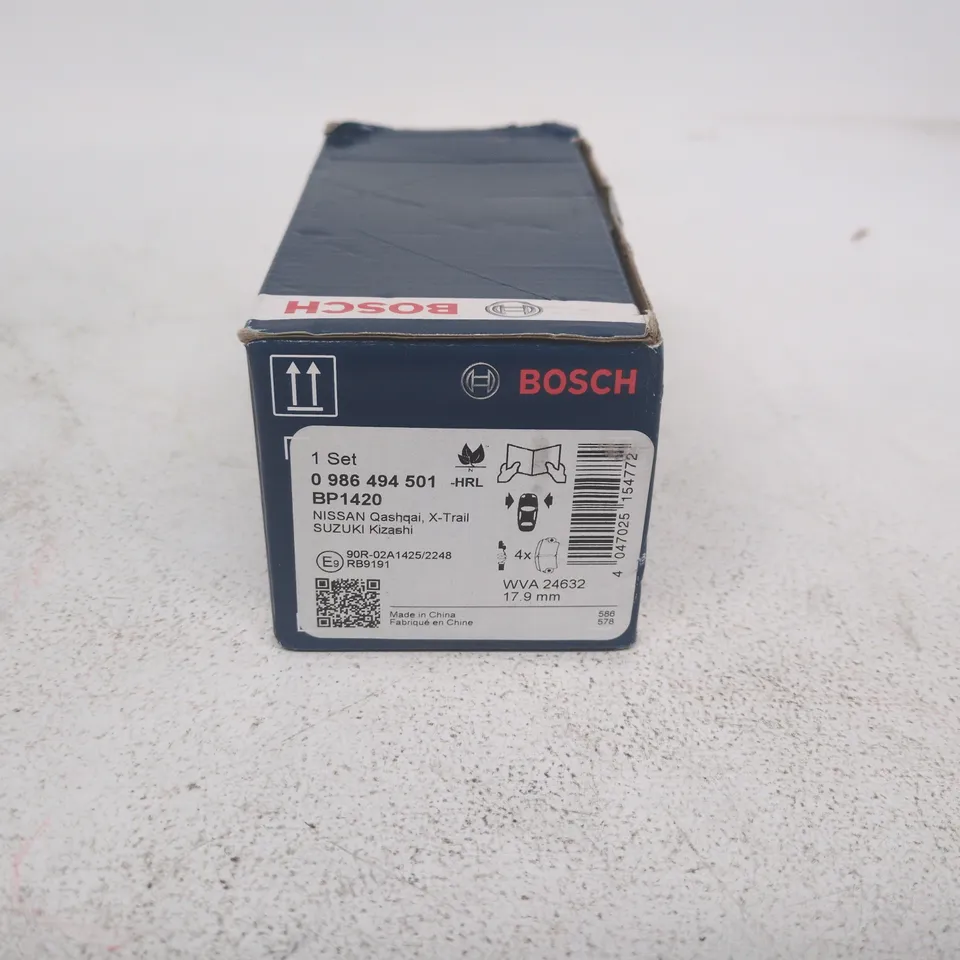 BOSCH BRAKE PADS BP1420 – NISSAN QASHQAI, X-TRAIL & SUZUKI KIZASHI (BOXED)