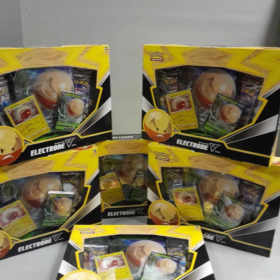 6 BOXED POKÉMON TCG: SWORD & SHIELD HISUIAN ELECTRODE V BOXES