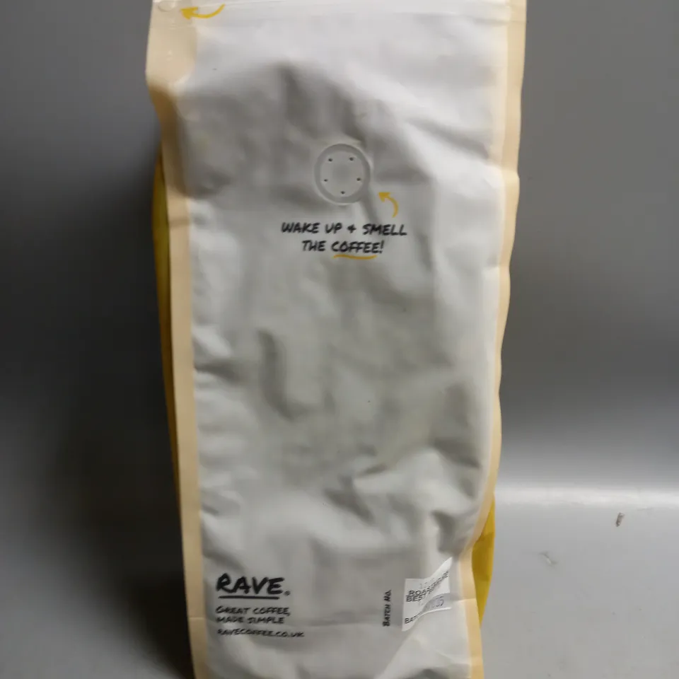 1KG BAG OF RAVE WHOLE COFFEE BEANS