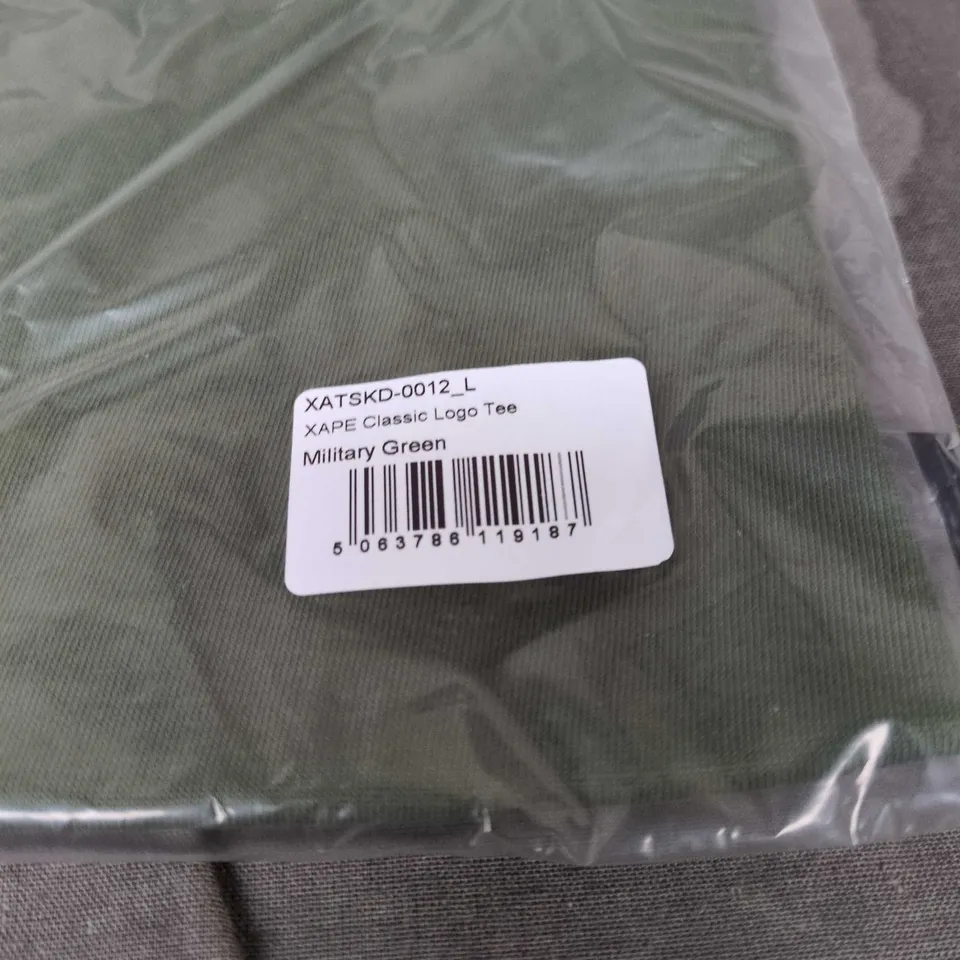 XAPE CLASSIC LOGO TEE – MILITARY GREEN – SIZE L