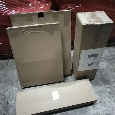 PALLET OF HOUSEHOLD ITEMS TO INCLUDE MIRRORS,  BATHTUB TRAY, CLOTHES DRYER  AND OTHER ASSORTED ITEMS...