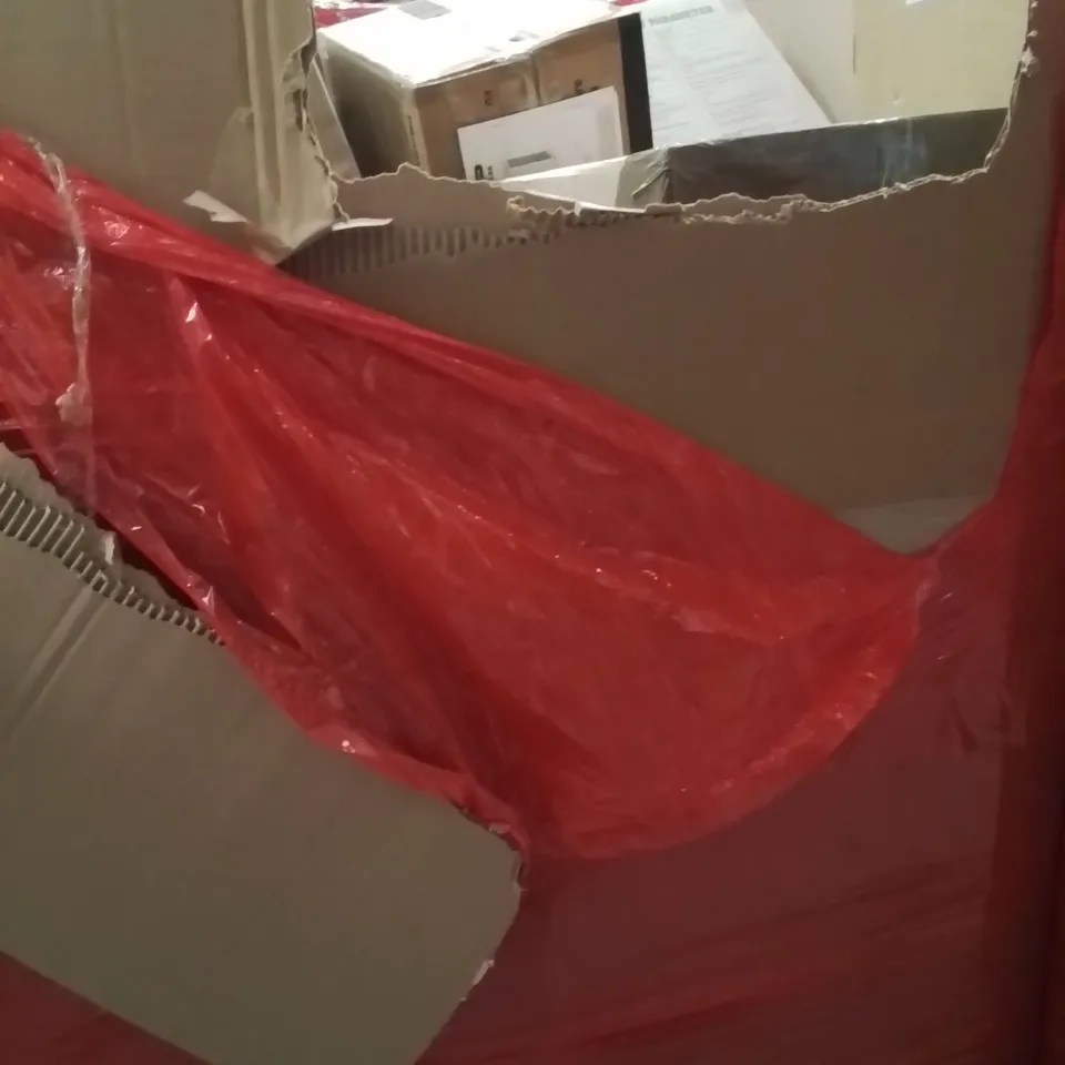 PALLET OF ASSORTED HOUSEHOLD GOODS AND PRODUCTS TO INCLUDE;AIR COOLER,RICE COOKER,RETRACTABLE SAFETY GATE
