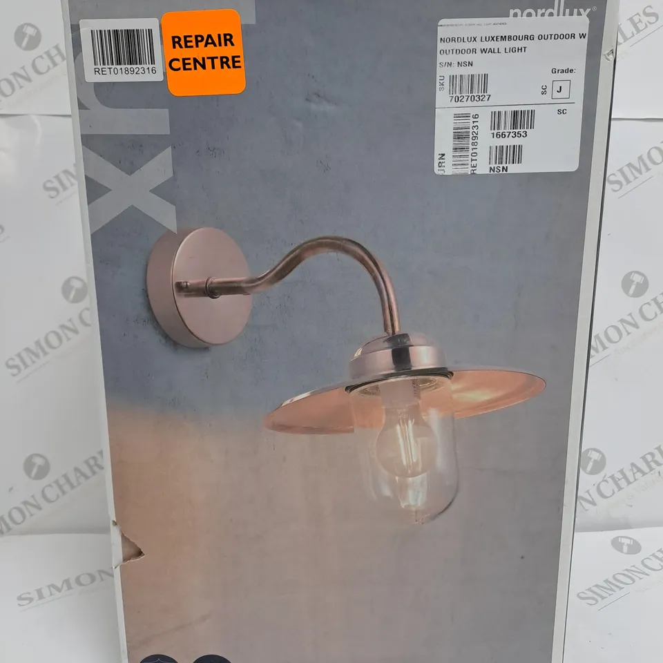 BOXED NORDLUX LUXEMBOURG OUTDOOR WALL LIGHT 