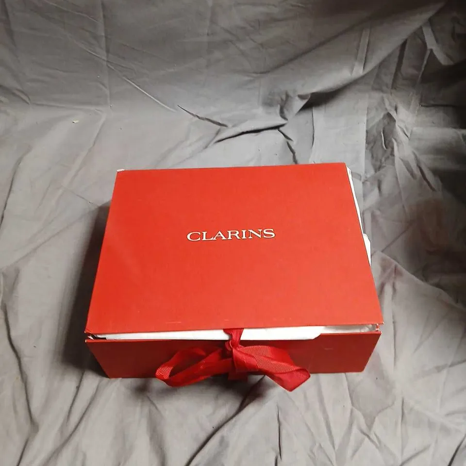 CLARINS SKINCARE GIFT SET IN RED BOX – MULTI-PRODUCT COLLECTION