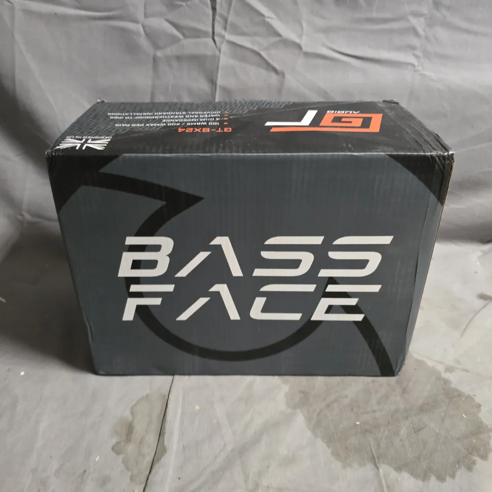 GT AUDIO BASS FACE WHITE STEREO SPEAKERS – PAIR (BOX INCLUDED)