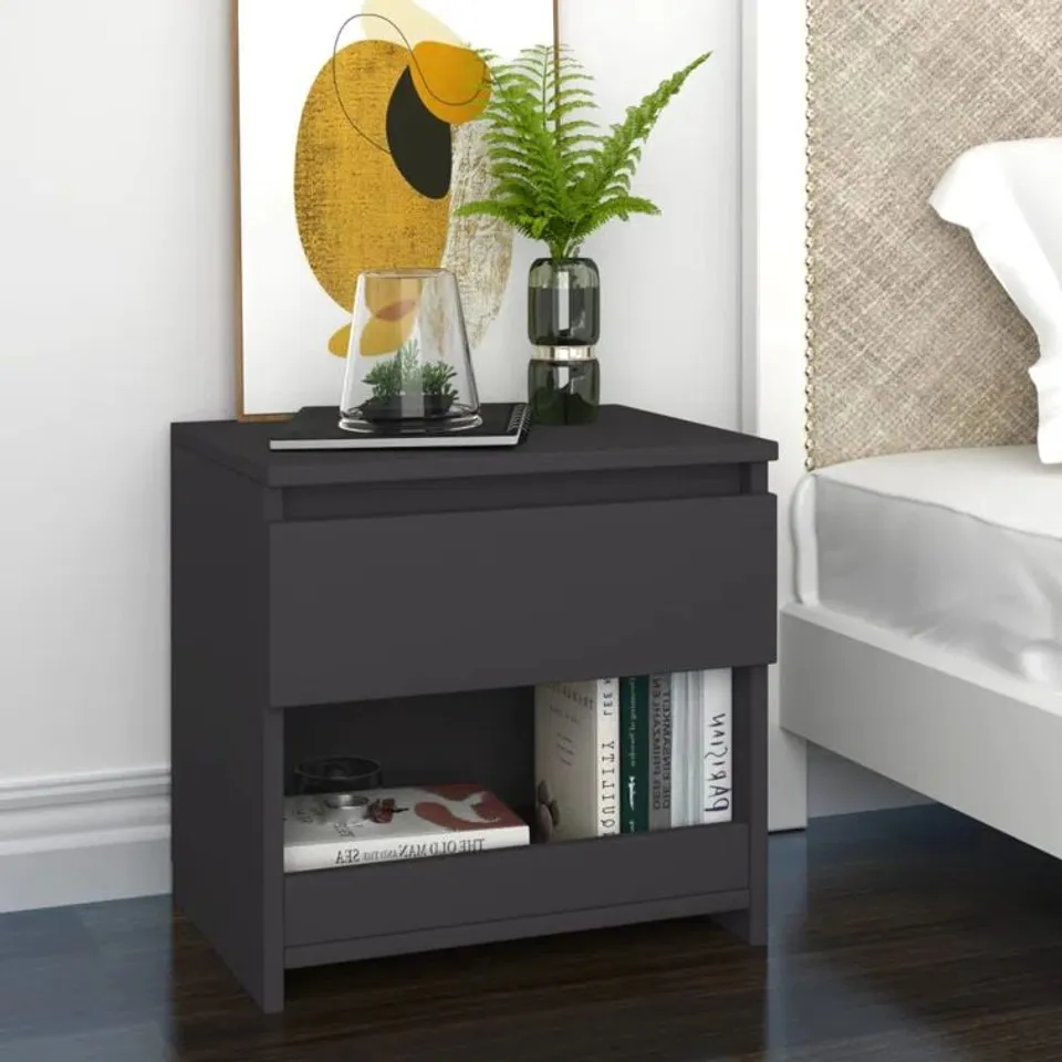 BOXED EZRAEL 1 DRAWER BEDSIDE TABLE 