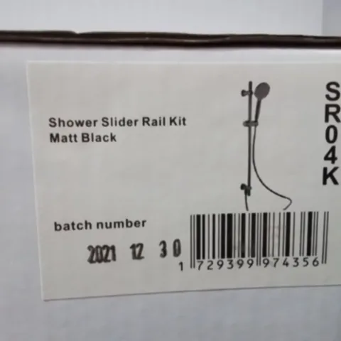 BRAND NEW SHOWER SLIDER RAIL KIT //MATT BLACK