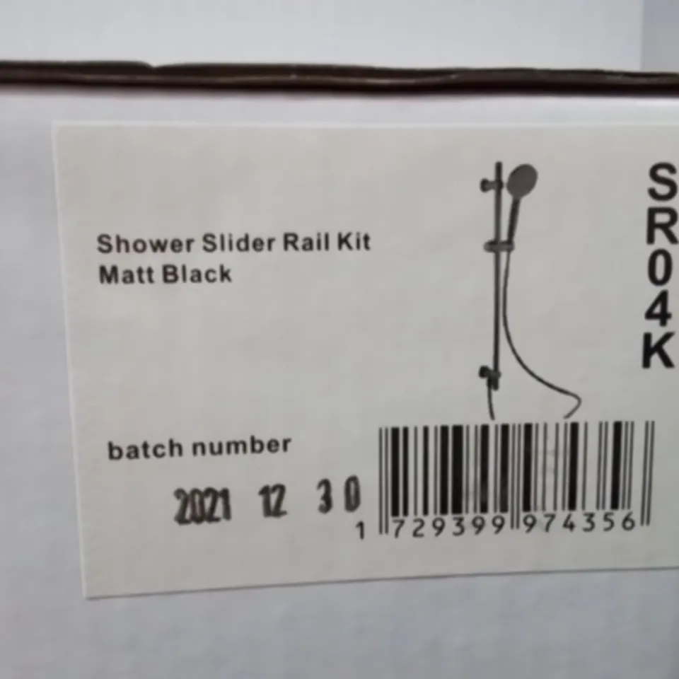 BRAND NEW SHOWER SLIDER RAIL KIT //MATT BLACK