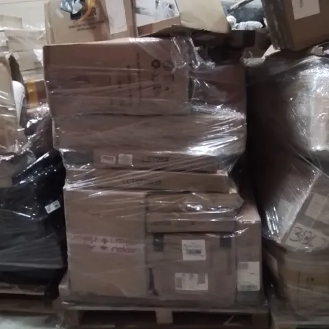 PALLET OF ASSORTED HOUSEHOLD GOODS AND PRODUCTS TO INCLUDE;WALL SHELF,WOOD FIRED PIZZA OVEN,SIDE TABLE 